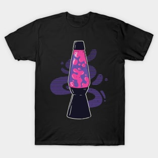 Groovy Glow: Let This Lava Lamp Light Up Your World with Neon Colors! T-Shirt